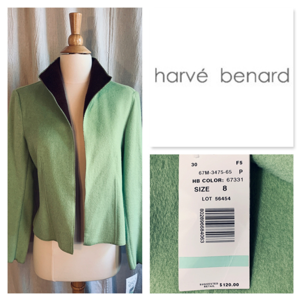 Signature by Harve Benard Green Blazer Size 8